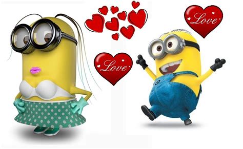 minions pareja enamorada|30 ideas de Minions enamorados .